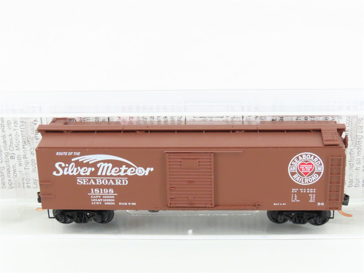 N Micro-Trains MTL 120250 SAL &quot;Silver Meteor&quot; 40&#39; Single Door Box Car #18198