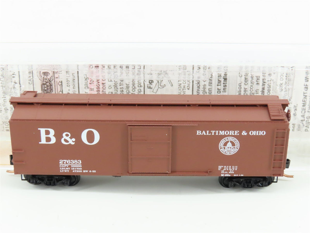N Micro-Trains MTL 120240 B&amp;O Baltimore &amp; Ohio 40&#39; Single Door Box Car #276383