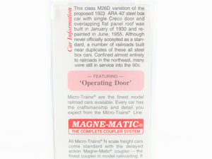 N Micro-Trains MTL 120240 B&O Baltimore & Ohio 40' Single Door Box Car #276383