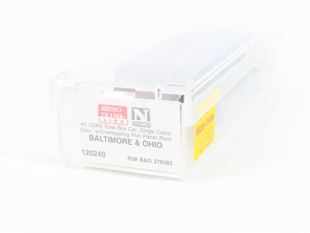 N Micro-Trains MTL 120240 B&amp;O Baltimore &amp; Ohio 40&#39; Single Door Box Car #276383