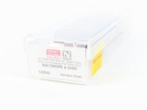 N Micro-Trains MTL 120240 B&O Baltimore & Ohio 40' Single Door Box Car #276383