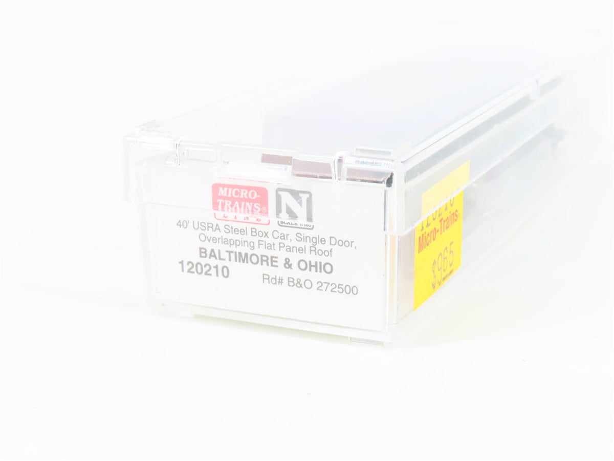 N Micro-Trains MTL 120210 B&amp;O Baltimore &amp; Ohio 40&#39; Single Door Box Car #272500