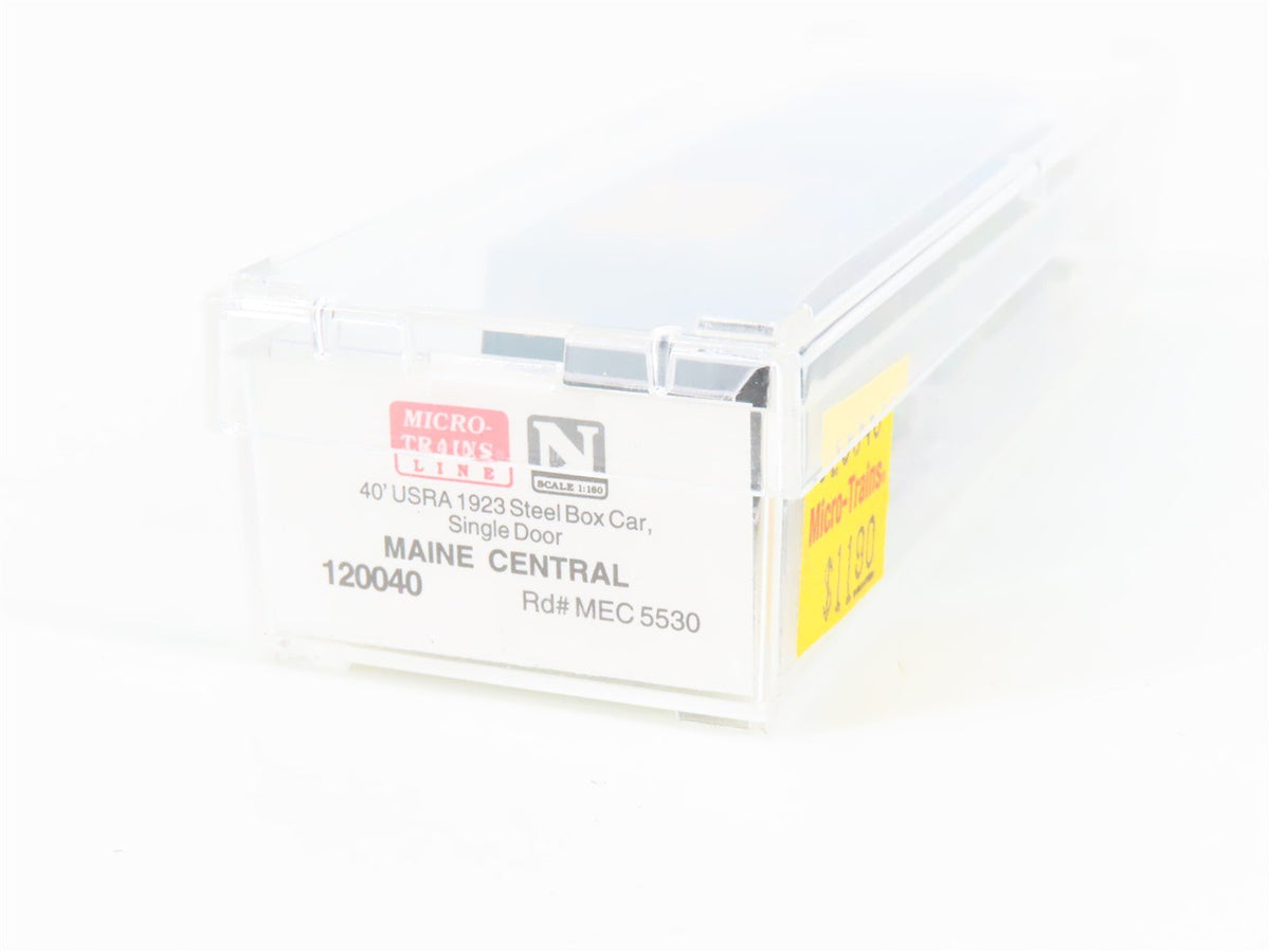 N Micro-Trains MTL 120040 MEC Maine Central &quot;Pine Tree Route&quot; 40&#39; Box Car #5530