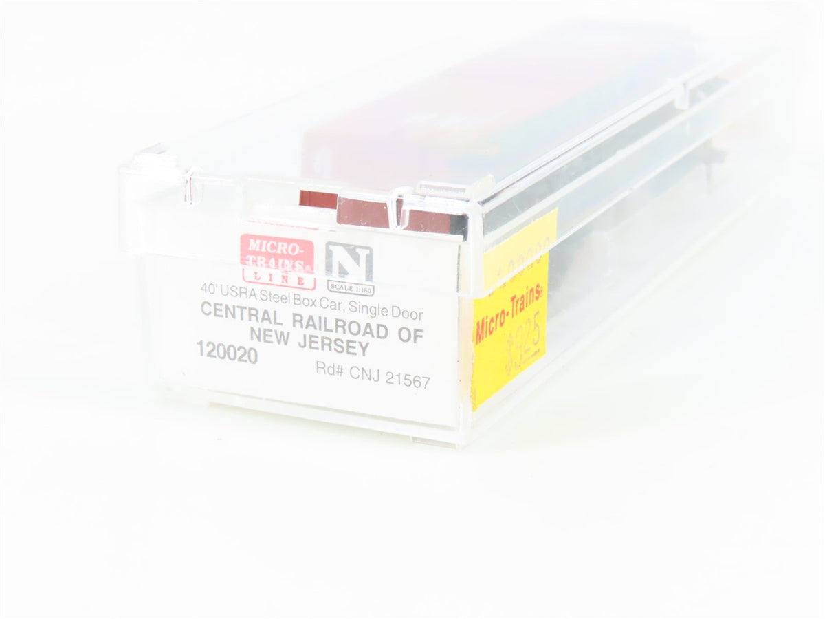 N Micro-Trains MTL 120020 CNJ Jersey Central 40&#39; Single Door Box Car #21567