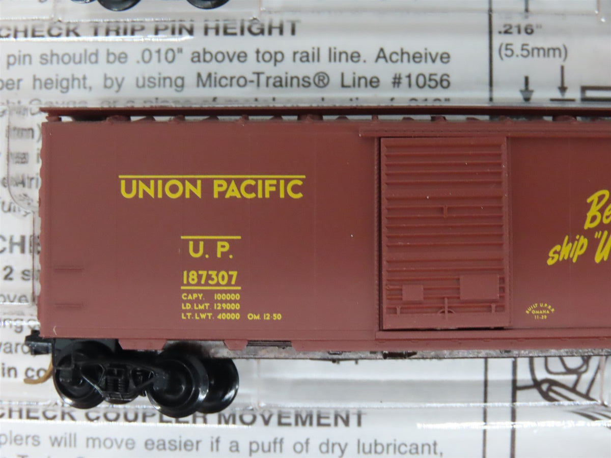 N Scale Micro-Trains MTL 20286-2 UP Union Pacific 40&#39; Single Door Box Car 3-Pack