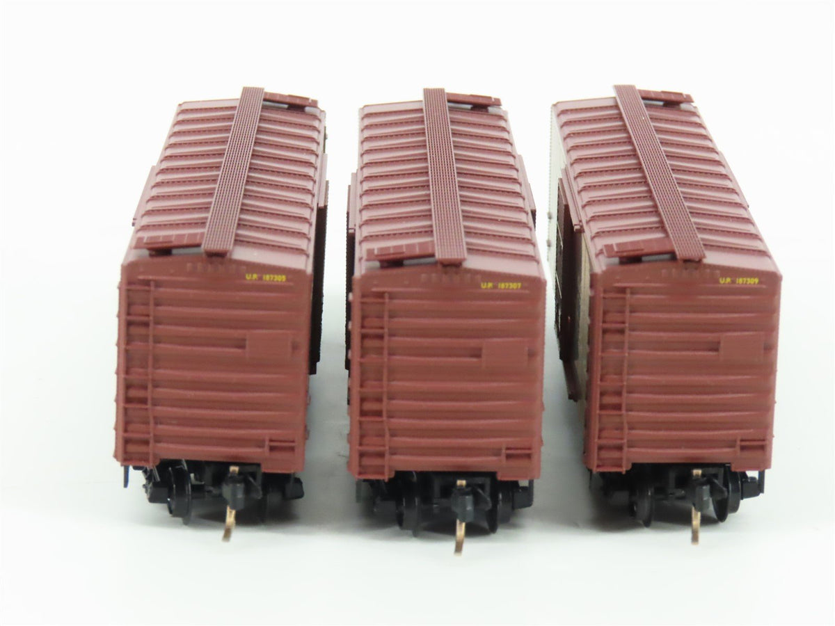 N Scale Micro-Trains MTL 20286-2 UP Union Pacific 40&#39; Single Door Box Car 3-Pack