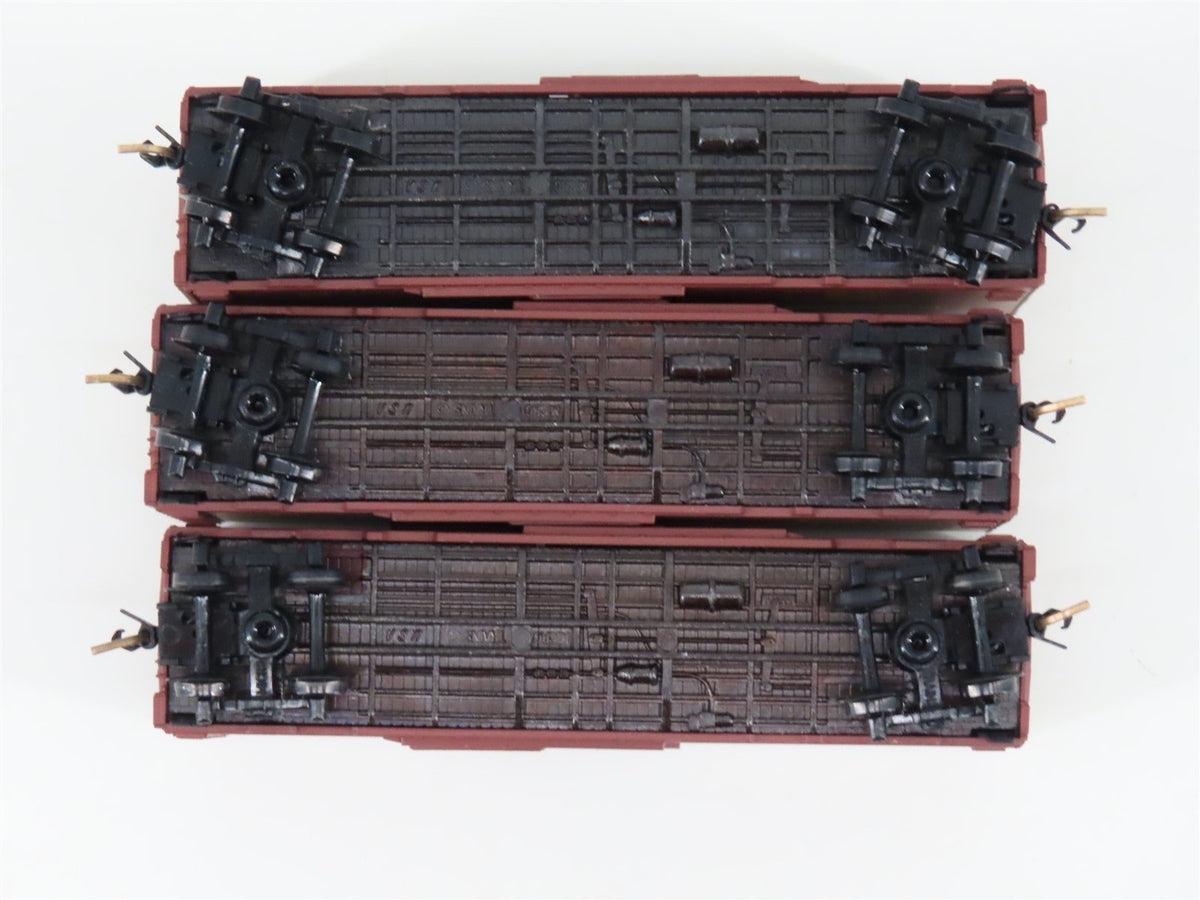 N Scale Micro-Trains MTL 20286-2 UP Union Pacific 40&#39; Single Door Box Car 3-Pack