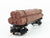 N Scale Micro-Trains MTL 113010 40' Skeleton Log Car w/ Log Load