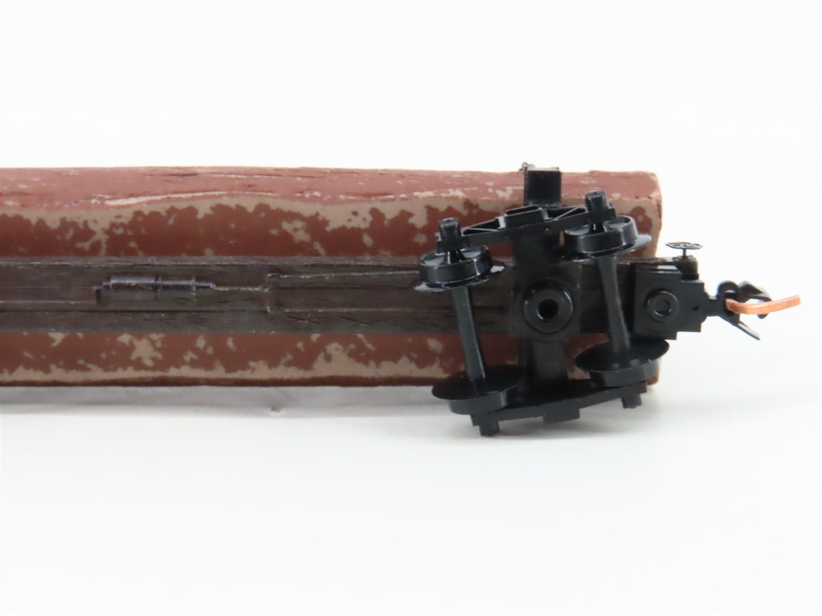 N Scale Micro-Trains MTL 113010 40&#39; Skeleton Log Car w/ Log Load