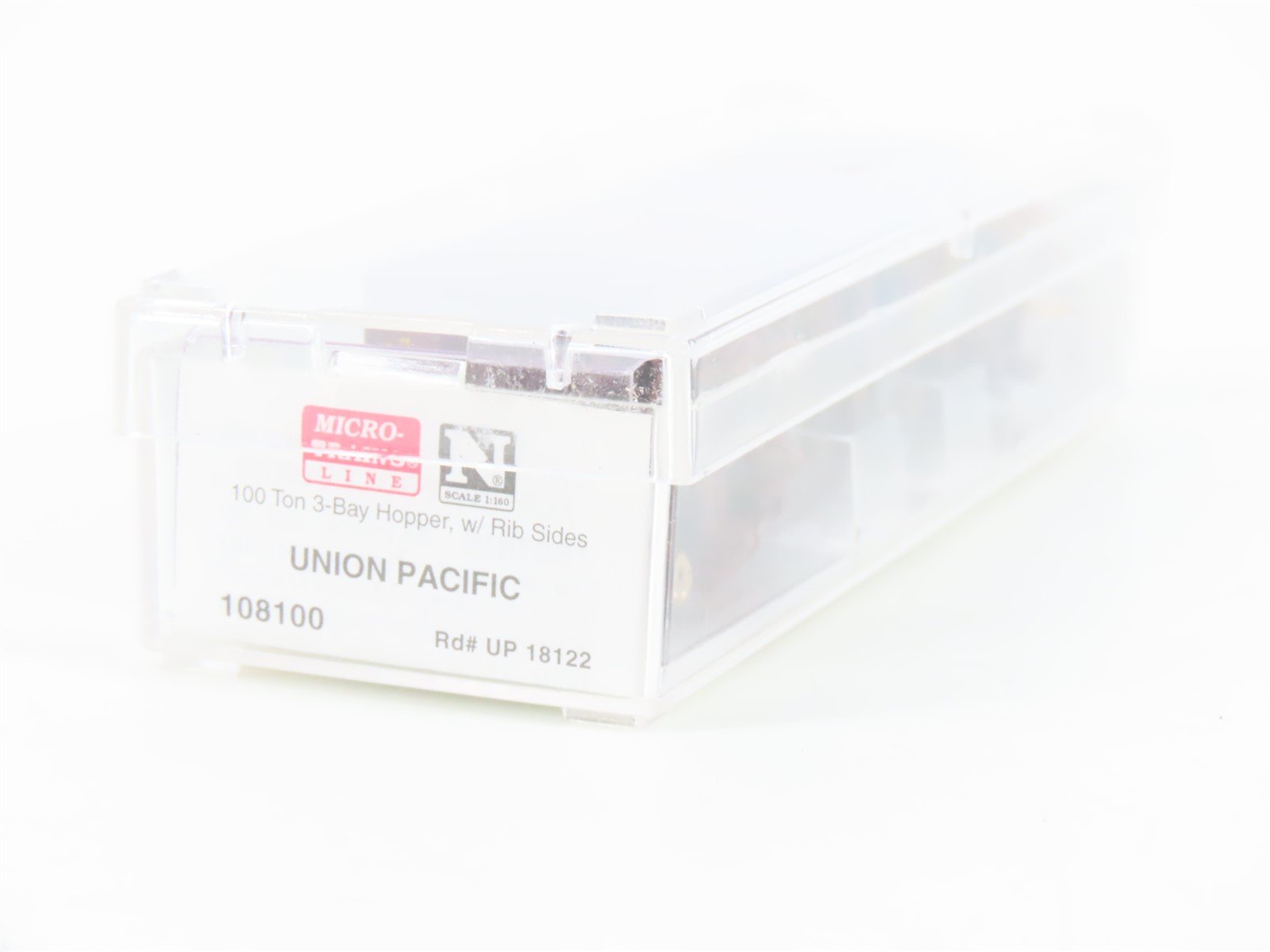 N Scale Micro-Trains MTL 108100 UP Union Pacific 3-Bay Hopper #18122 w/ Load