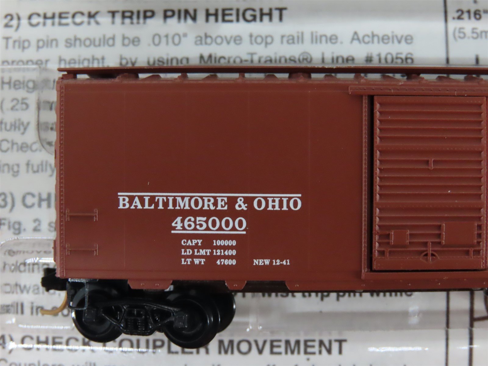 N Scale Micro-Trains MTL 20276-2 C&O/B&O/WM 