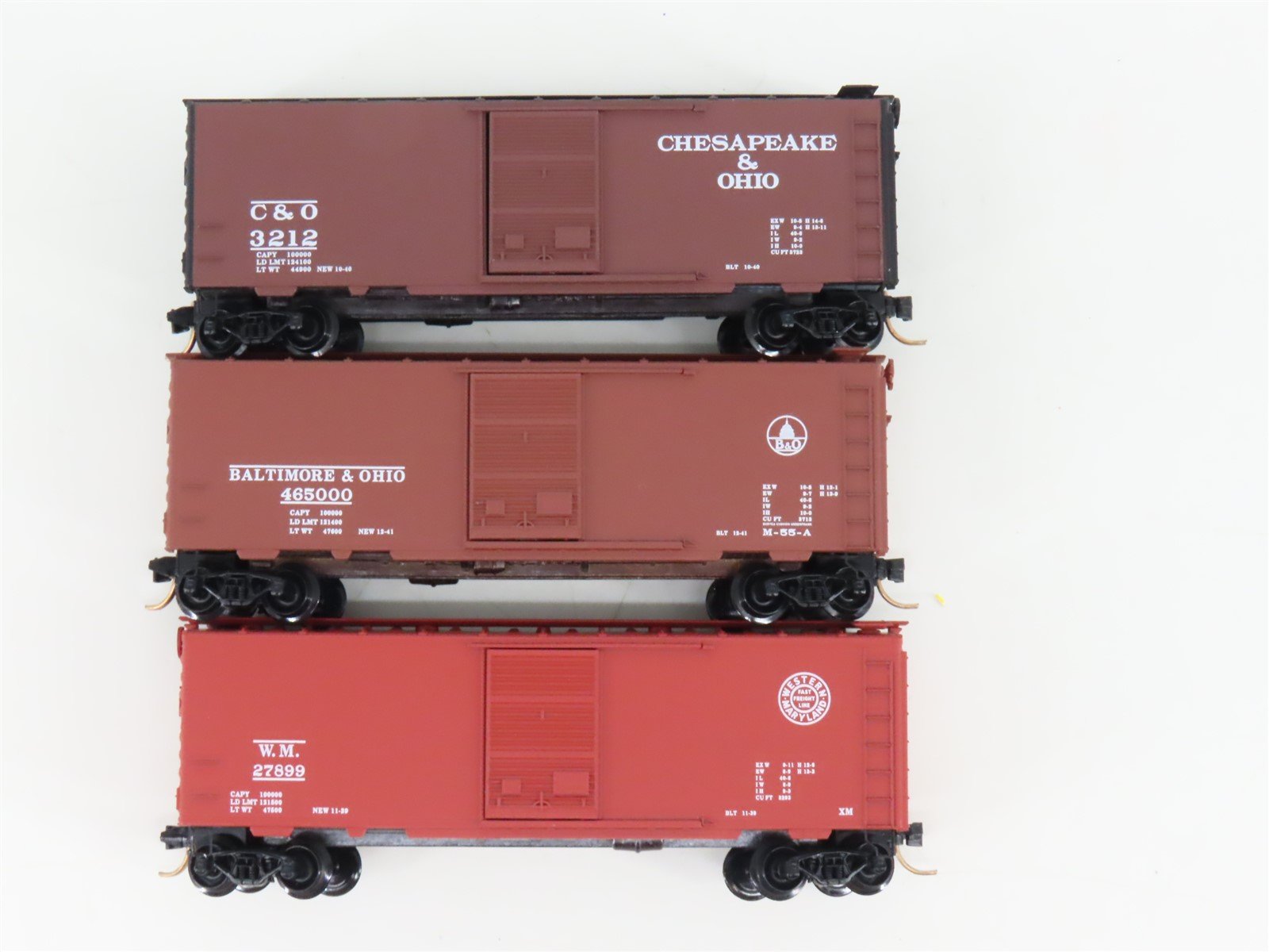 N Scale Micro-Trains MTL 20276-2 C&O/B&O/WM 