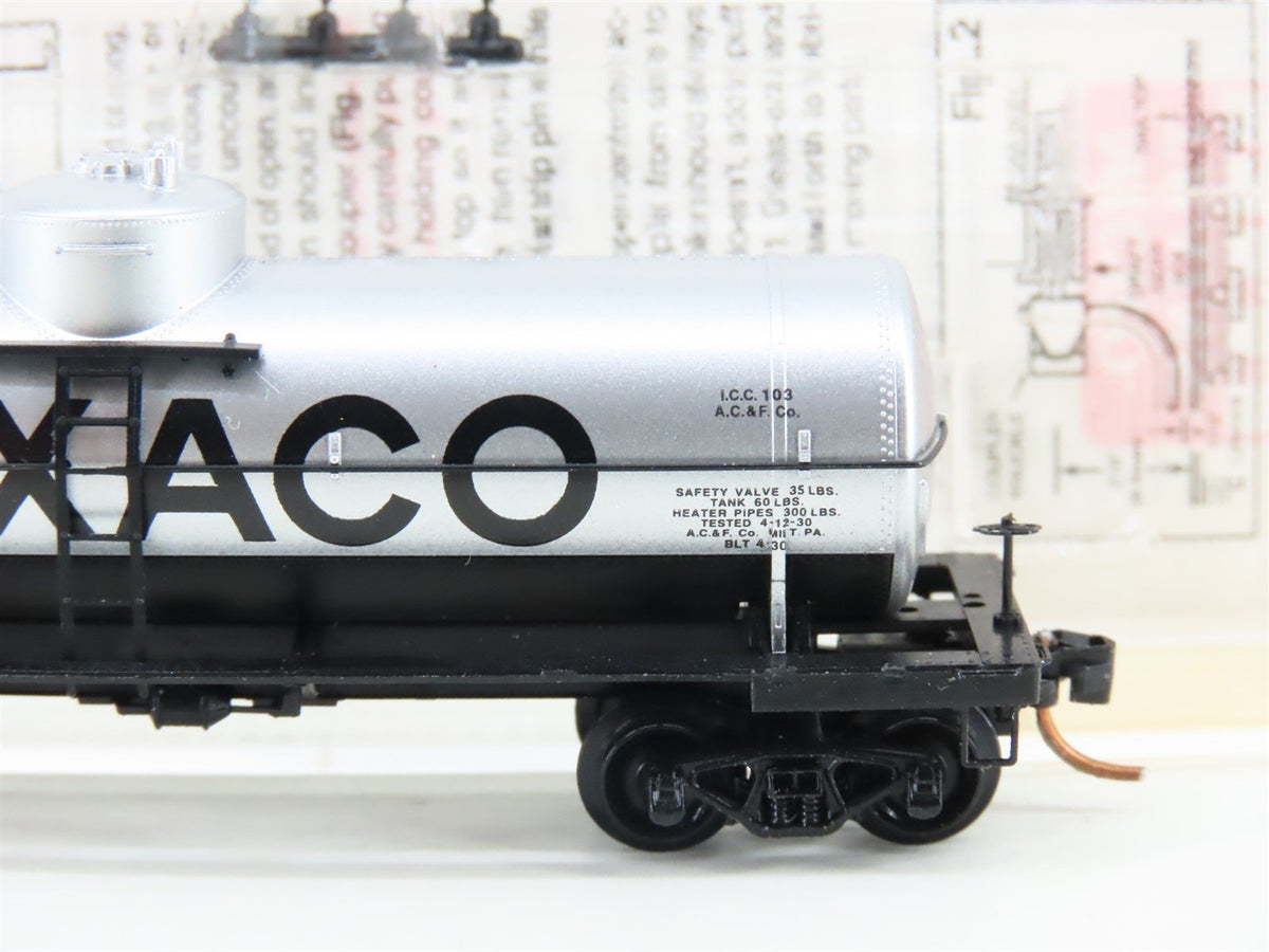 N Scale Micro-Trains MTL 65070 TCX Texaco 39&#39; Single Dome Tank Car #6811