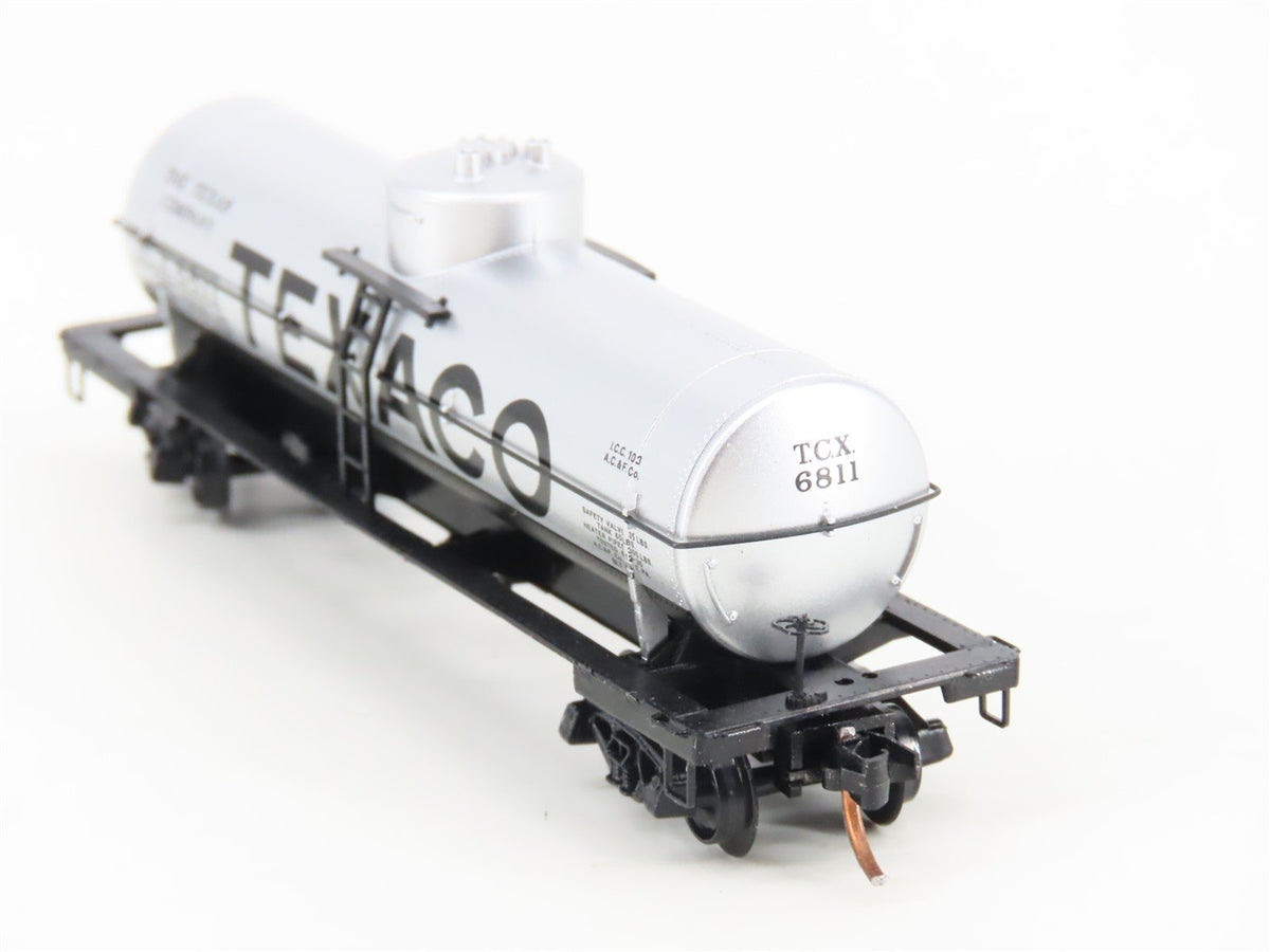 N Scale Micro-Trains MTL 65070 TCX Texaco 39&#39; Single Dome Tank Car #6811