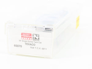 N Scale Micro-Trains MTL 65070 TCX Texaco 39' Single Dome Tank Car #6811