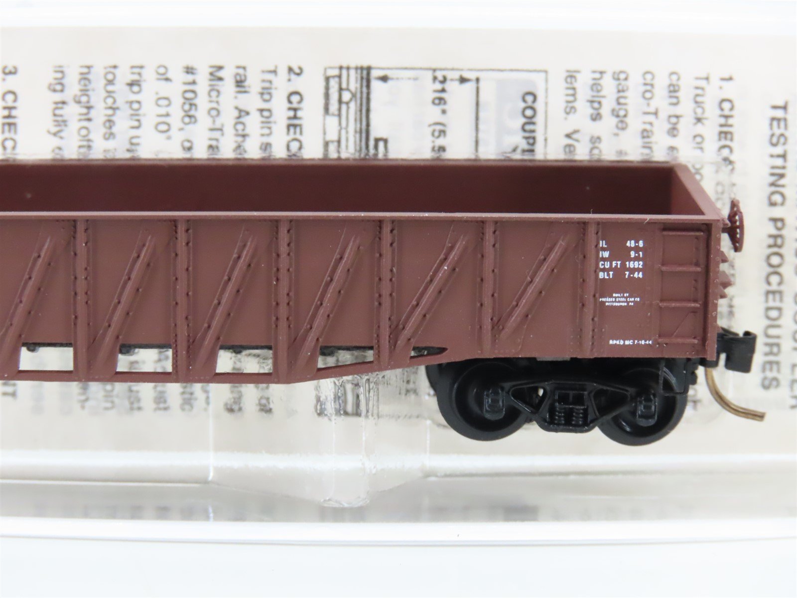 N Scale Micro-Trains MTL 63010 GTW Grand Trunk Western 50' Gondola #145457