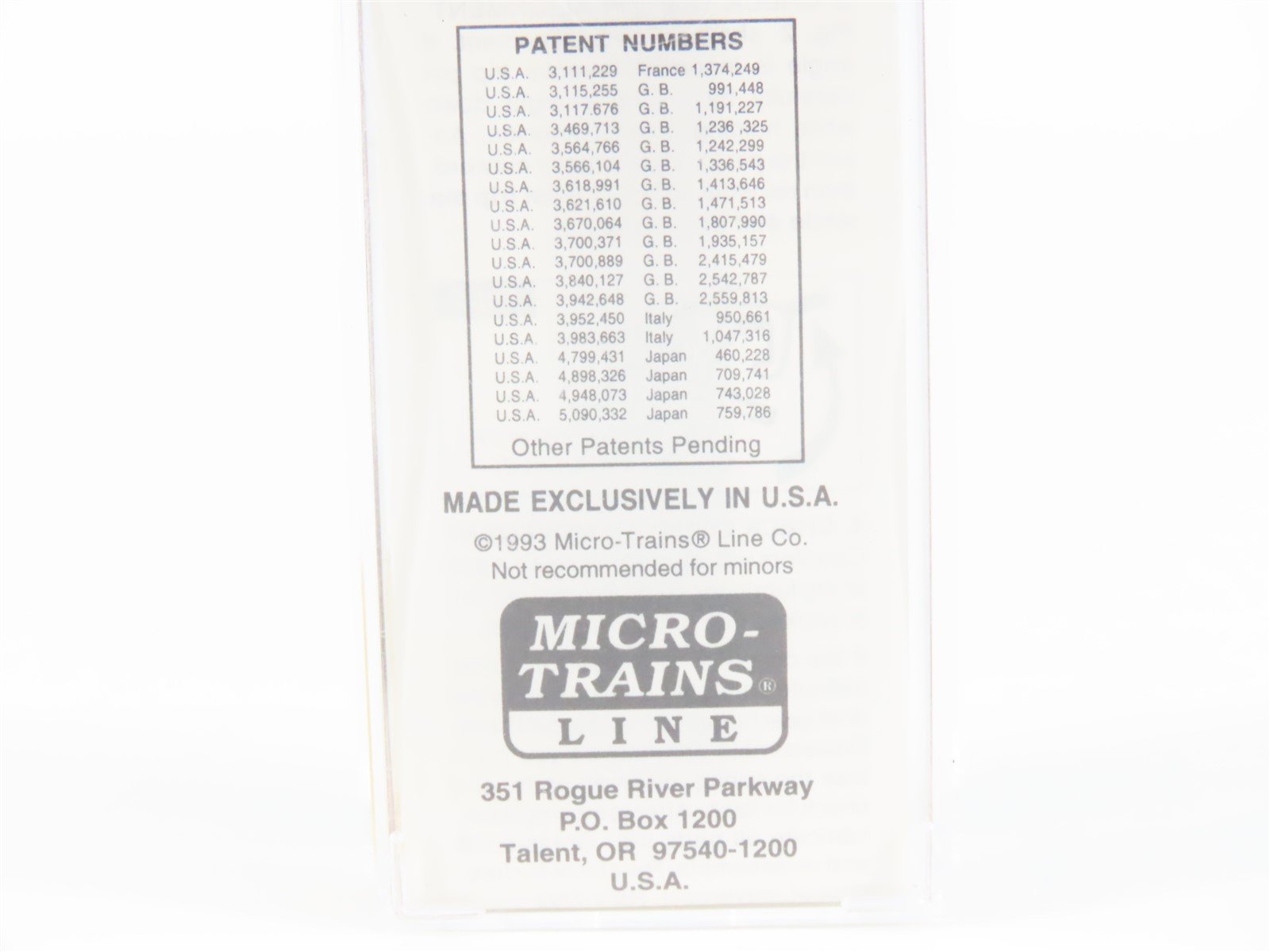 N Scale Micro-Trains MTL 63010 GTW Grand Trunk Western 50' Gondola #145457