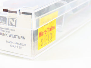 N Scale Micro-Trains MTL 63010 GTW Grand Trunk Western 50' Gondola #145457