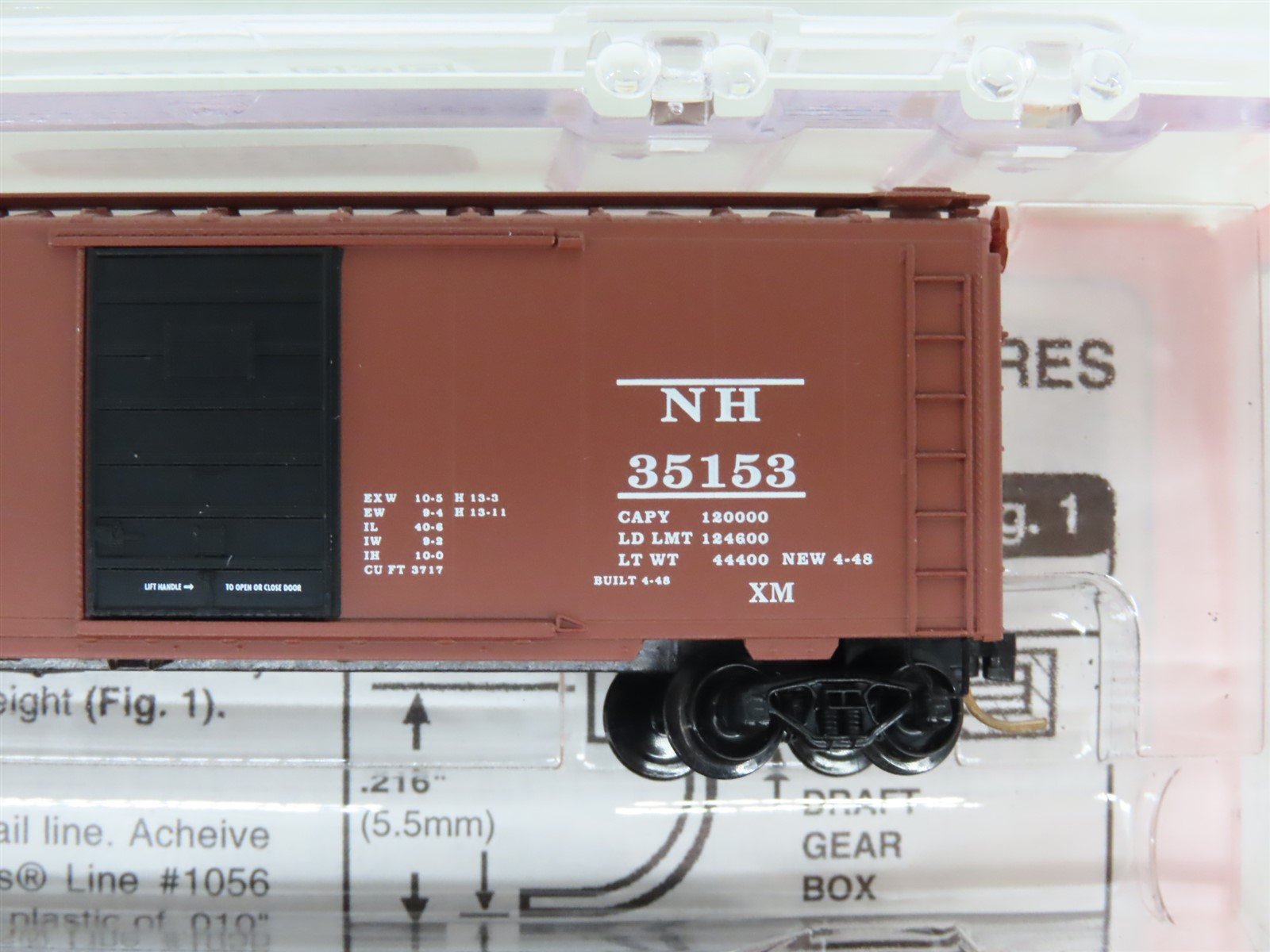 N Scale Micro-Trains MTL 20029-2 NH New Haven 40' Single Door Box Car 3-Pack