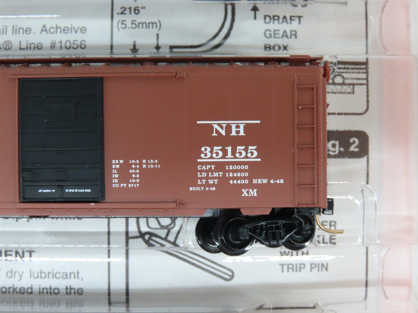 N Scale Micro-Trains MTL 20029-2 NH New Haven 40' Single Door Box Car 3-Pack