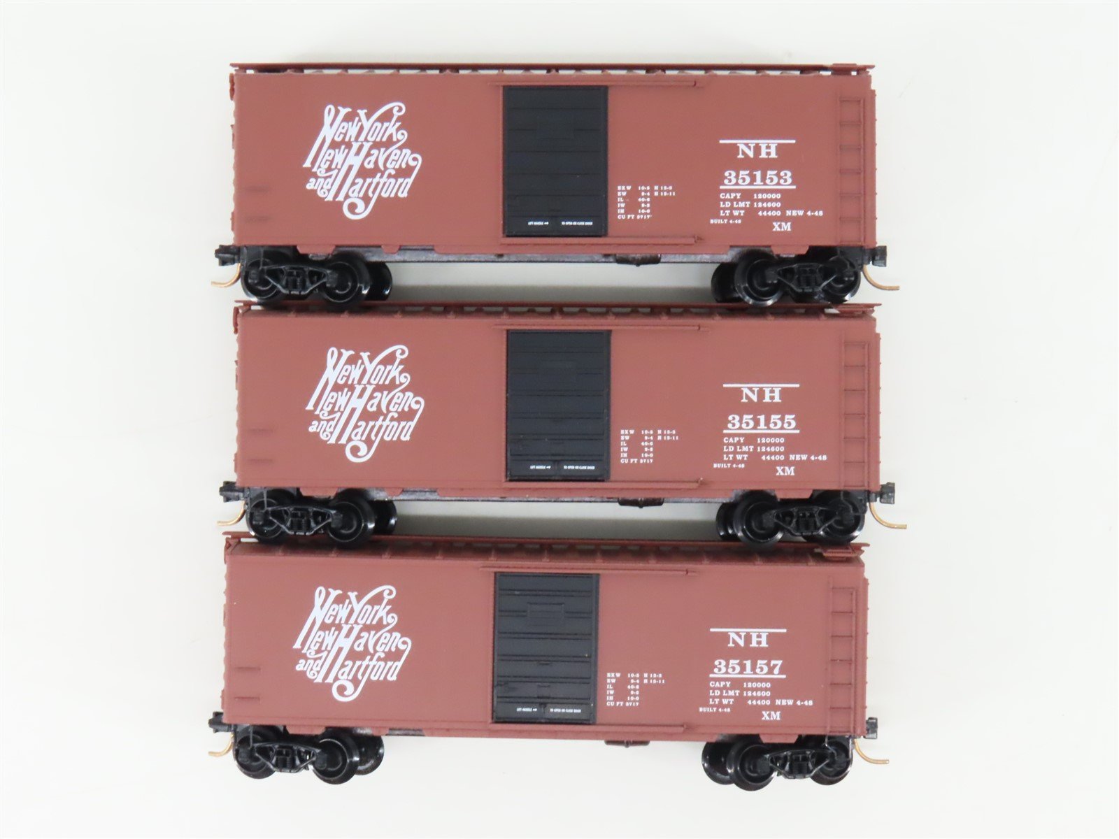N Scale Micro-Trains MTL 20029-2 NH New Haven 40' Single Door Box Car 3-Pack