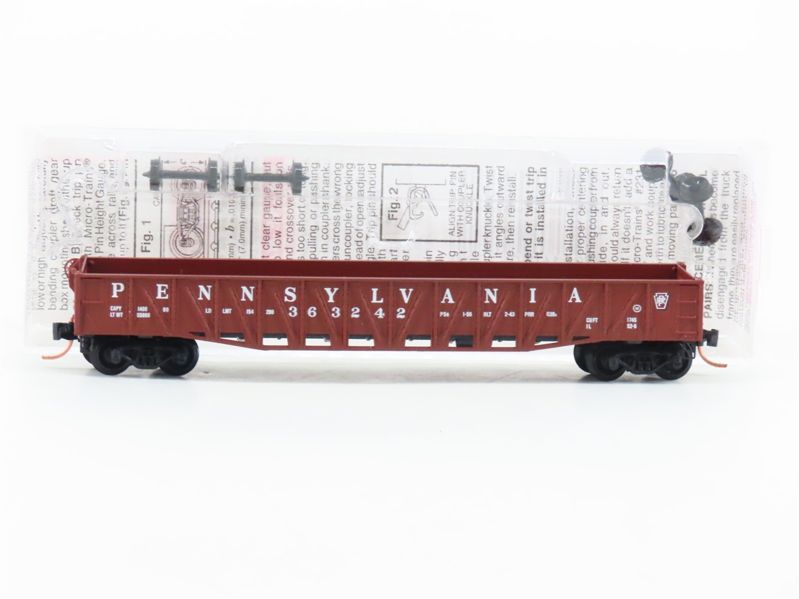 N Scale Micro-Trains MTL 62070 PRR Pennsylvania Railroad 50' Gondola #363242