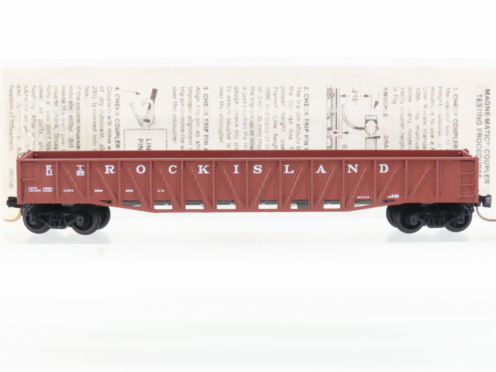 N Scale Micro-Trains MTL 62040 RI Rock Island 50' Open Gondola #1199