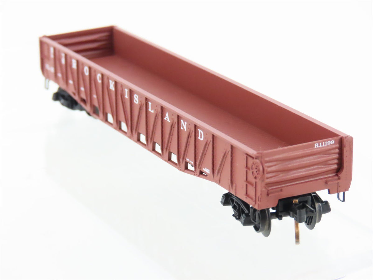 N Scale Micro-Trains MTL 62040 RI Rock Island 50&#39; Open Gondola #1199