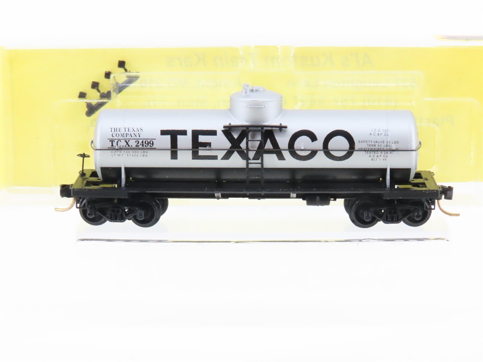 N Micro-Trains MTL Al's Kustom Train Kars #135 TCX Texaco 39' Tank Car #2499