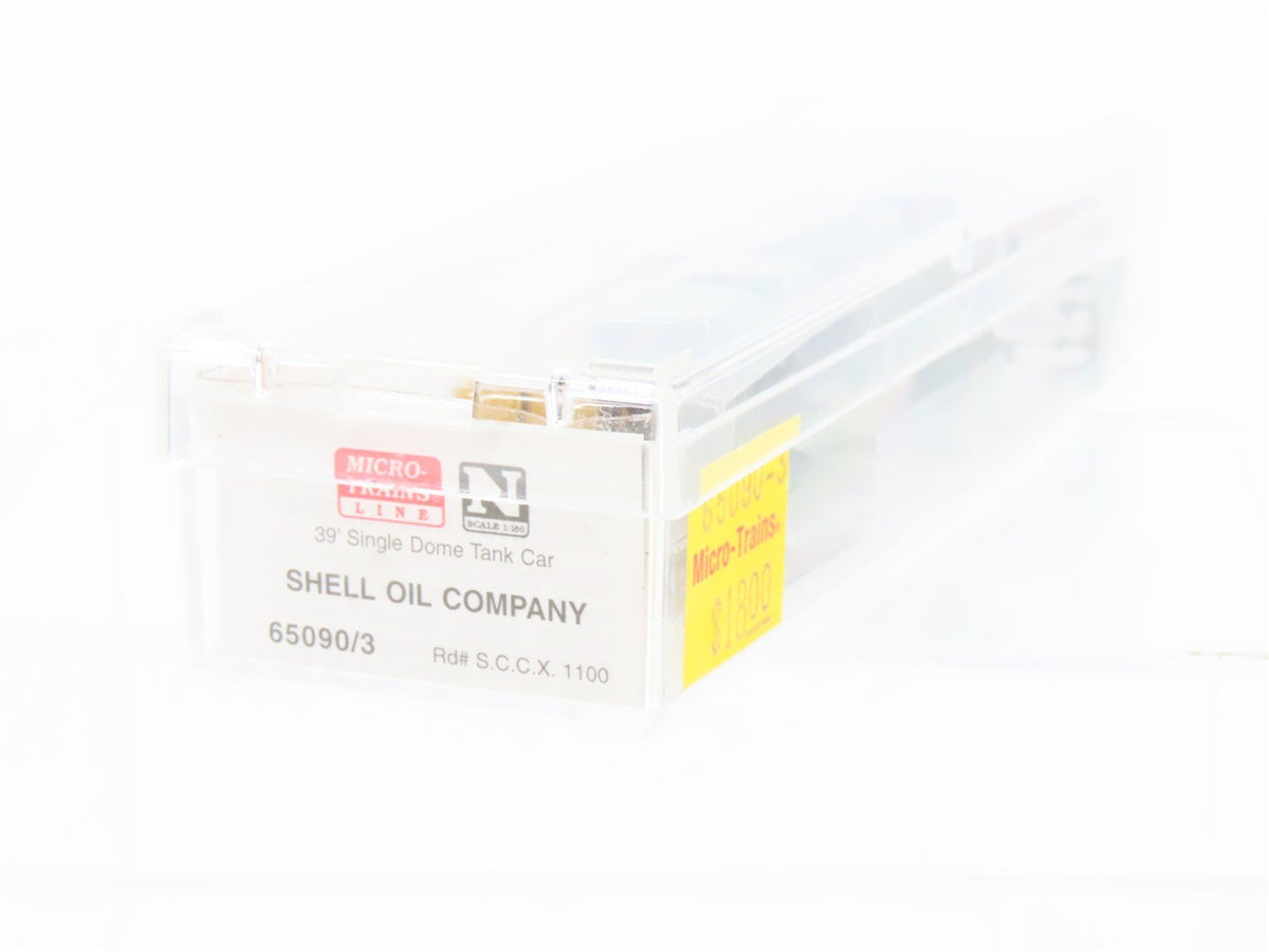 N Scale Micro-Trains MTL 65090/3 SCCX Shell 39&#39; Single Dome Tank Car #1100