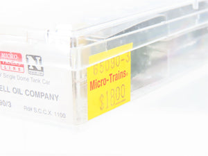 N Scale Micro-Trains MTL 65090/3 SCCX Shell 39' Single Dome Tank Car #1100