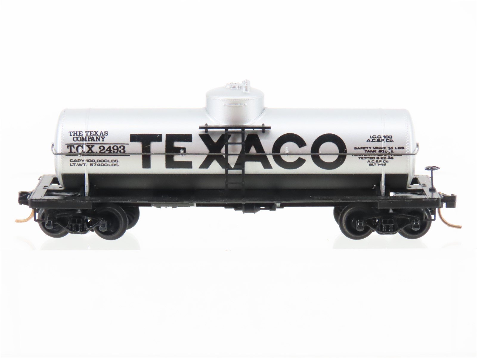 N Scale Kadee Micro-Trains MTL 65072 TCX Texaco 39' Single Dome Tank Car #2493