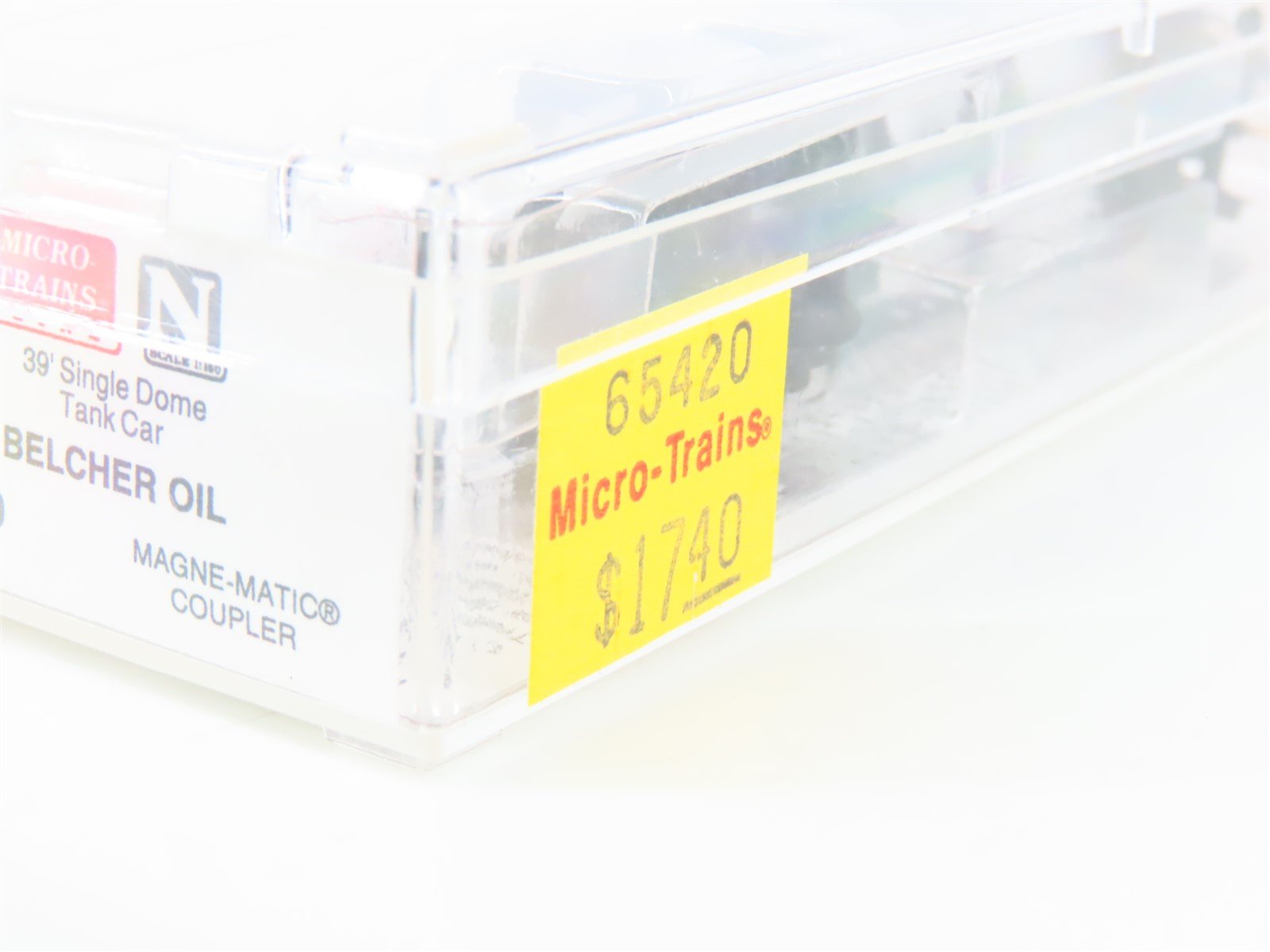 N Micro-Trains MTL 65420 BERX Belcher Oil 39' Single Dome Tank Car #105
