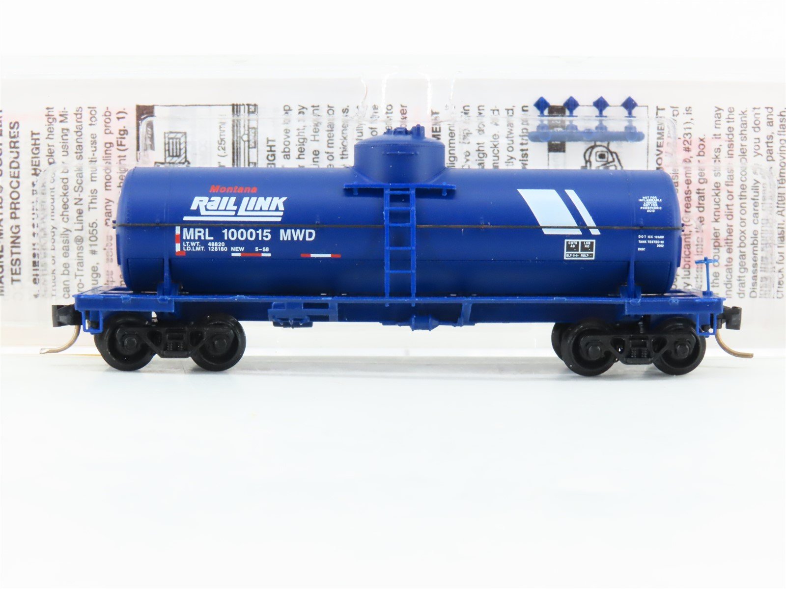 N Micro-Trains MTL 65390 MRL Montana Rail Link 39' Single Dome Tank Car 100015