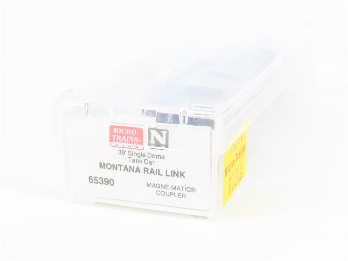 N Micro-Trains MTL 65390 MRL Montana Rail Link 39&#39; Single Dome Tank Car 100015