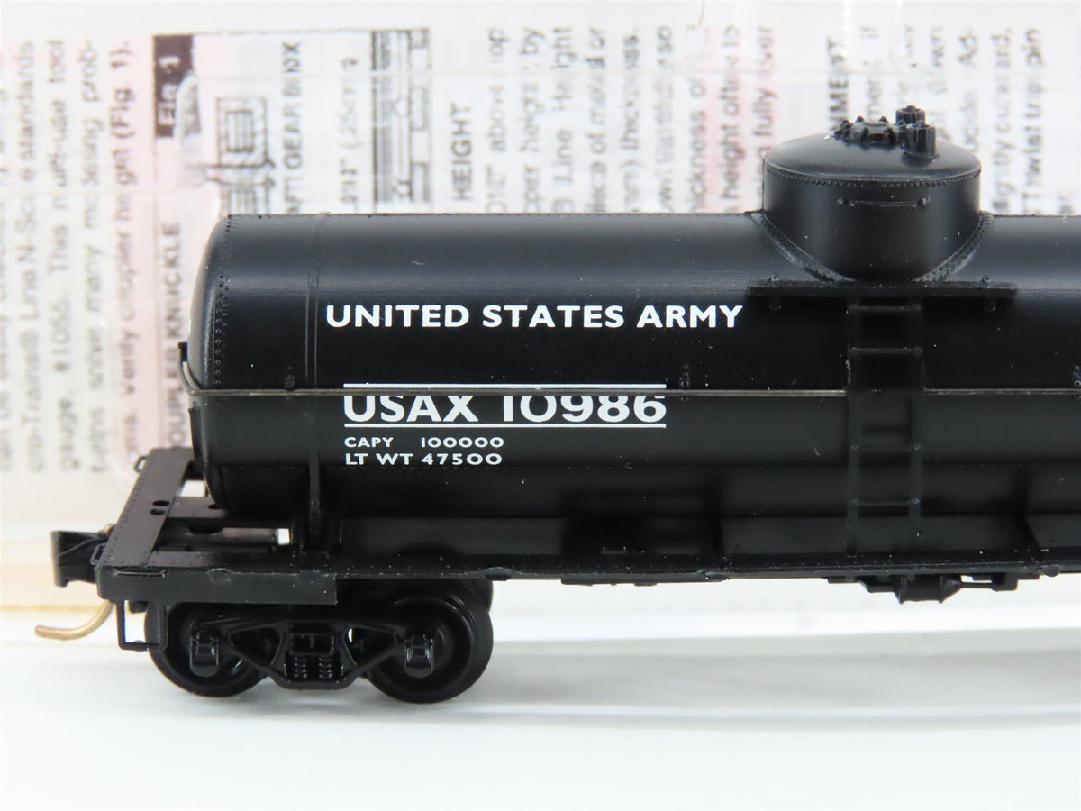 N Scale Micro-Trains MTL 65370 USAX US Army 39&#39; Single Dome Tank Car #10986