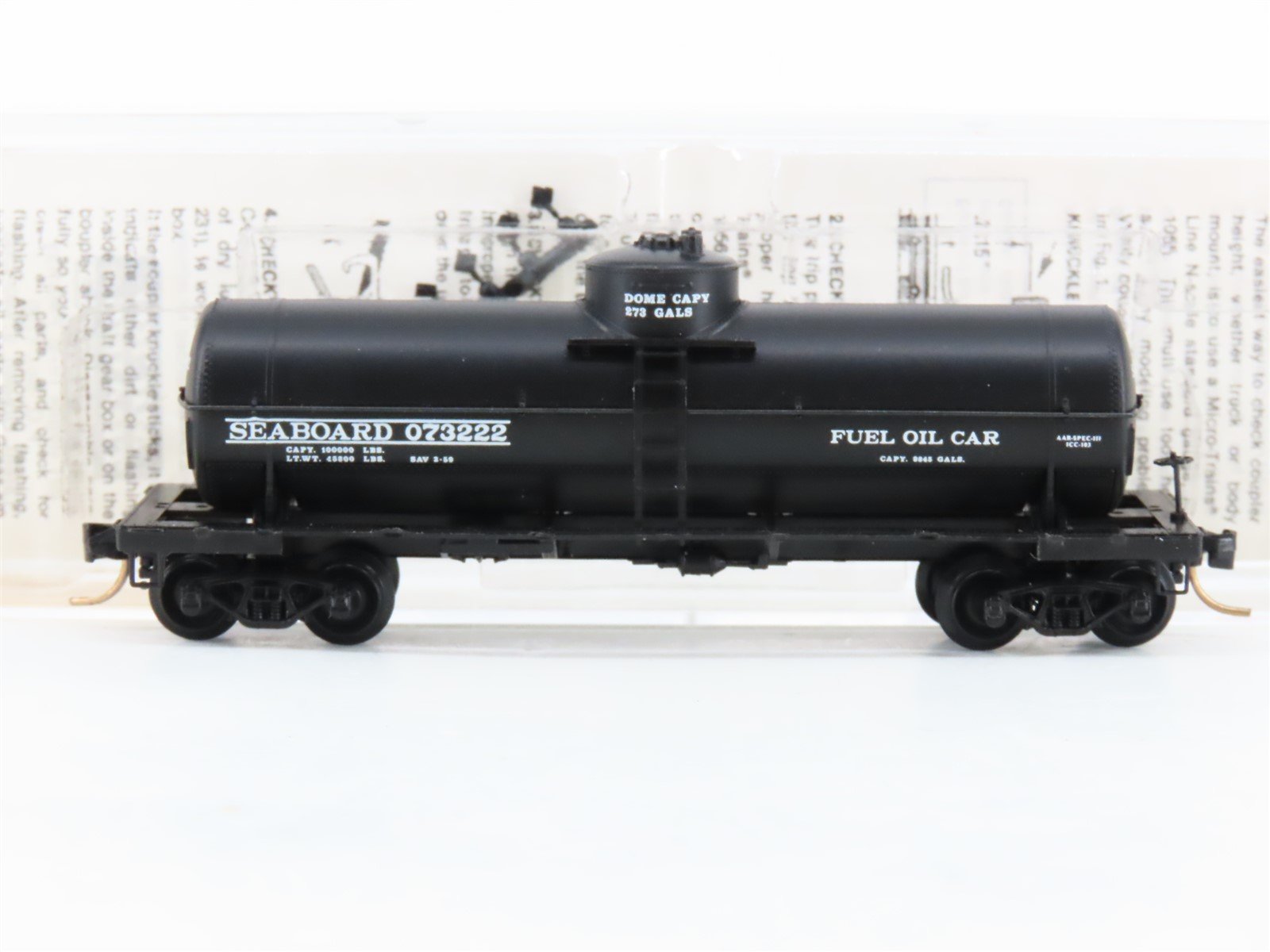 N Scale Micro-Trains MTL #65360 Seaboard 39' Tank Car #073222
