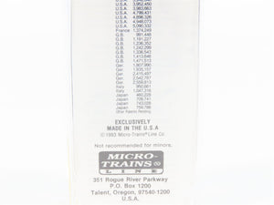 N Scale Micro-Trains MTL #65360 Seaboard 39' Tank Car #073222