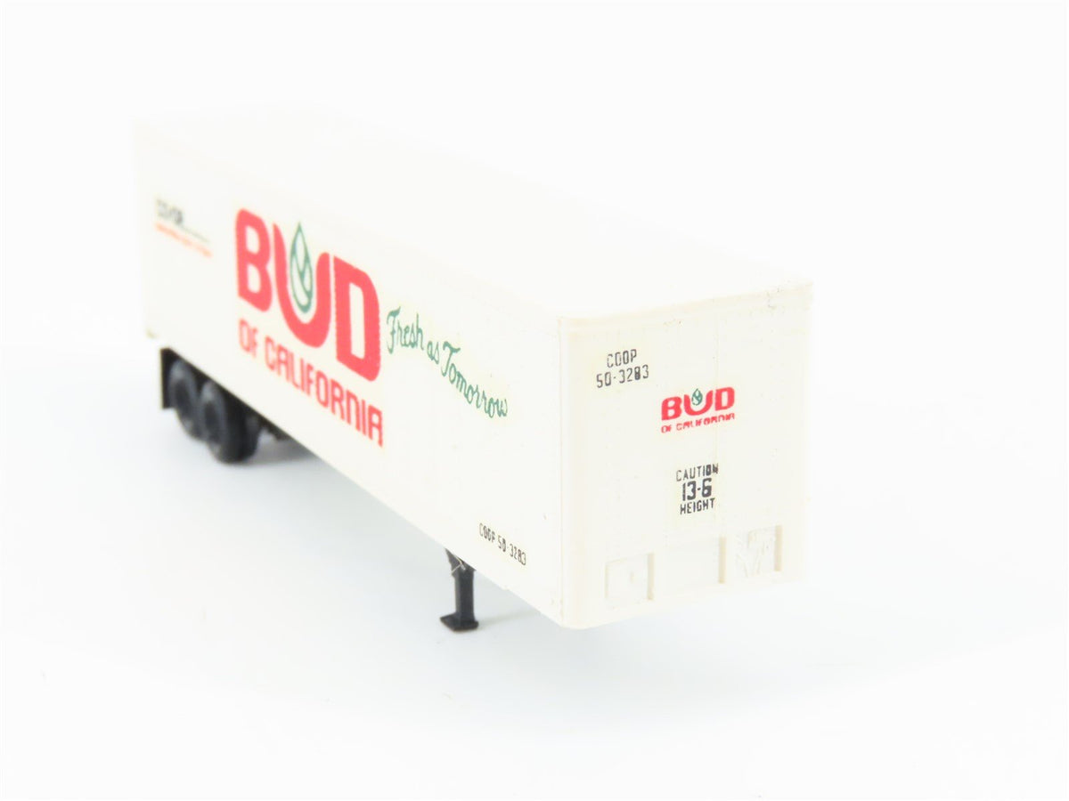 N Scale Kadee Micro-Trains MTL 40&#39; Bud of California Trailer--CUSTOM