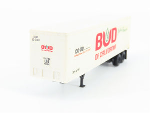 N Scale Kadee Micro-Trains MTL 40' Bud of California Trailer--CUSTOM