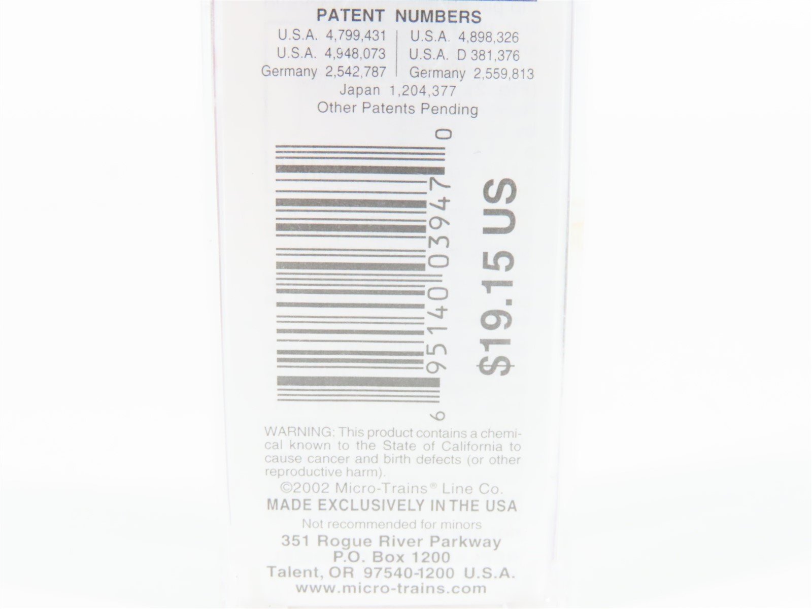 N Micro-Trains MTL 65560 CN Canadian National 39' Single Dome Tank Car 990894