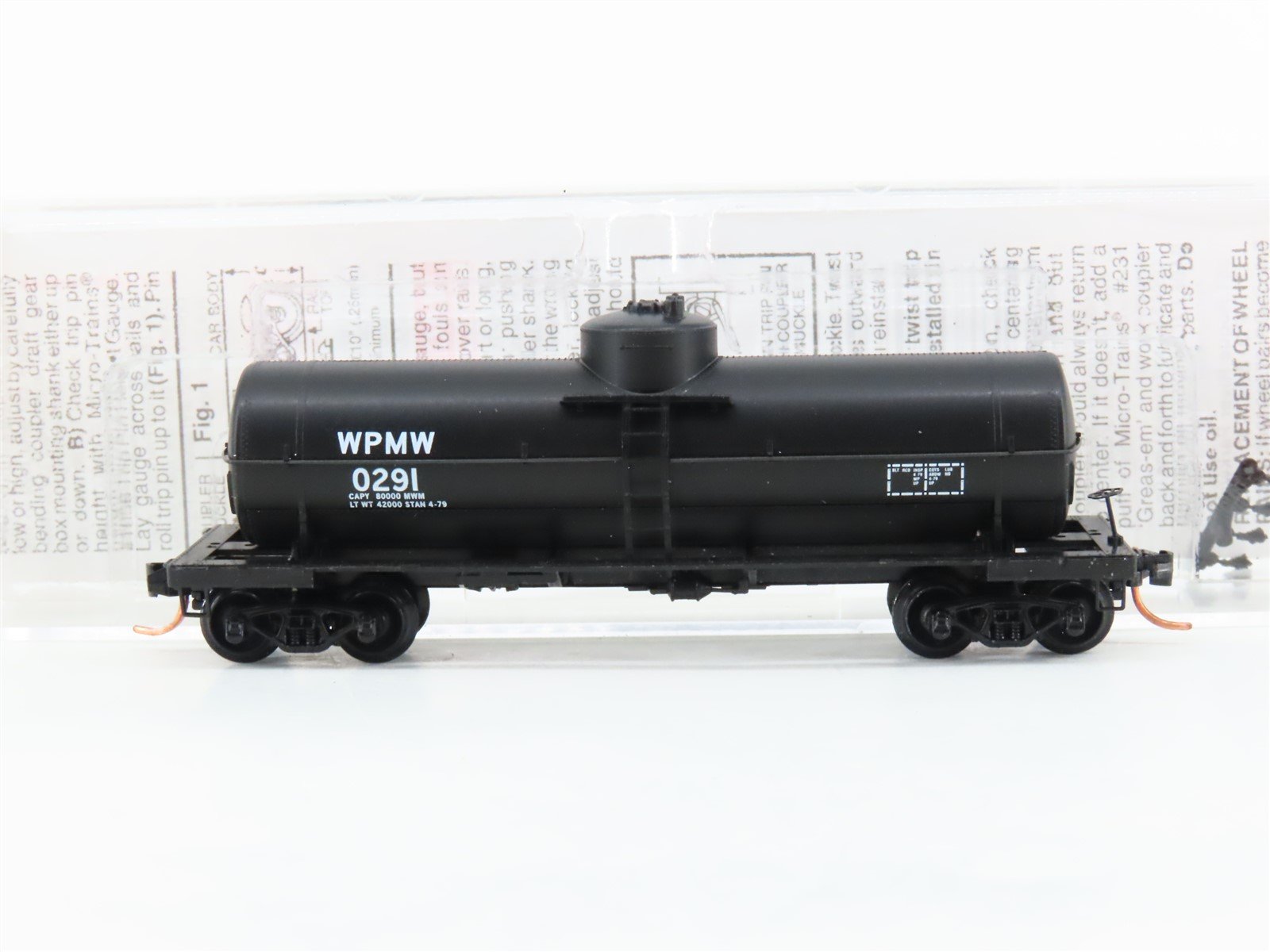 N Scale Micro-Trains MTL 65550 WP Western Pacific 39' Single Dome Tank Car #0291