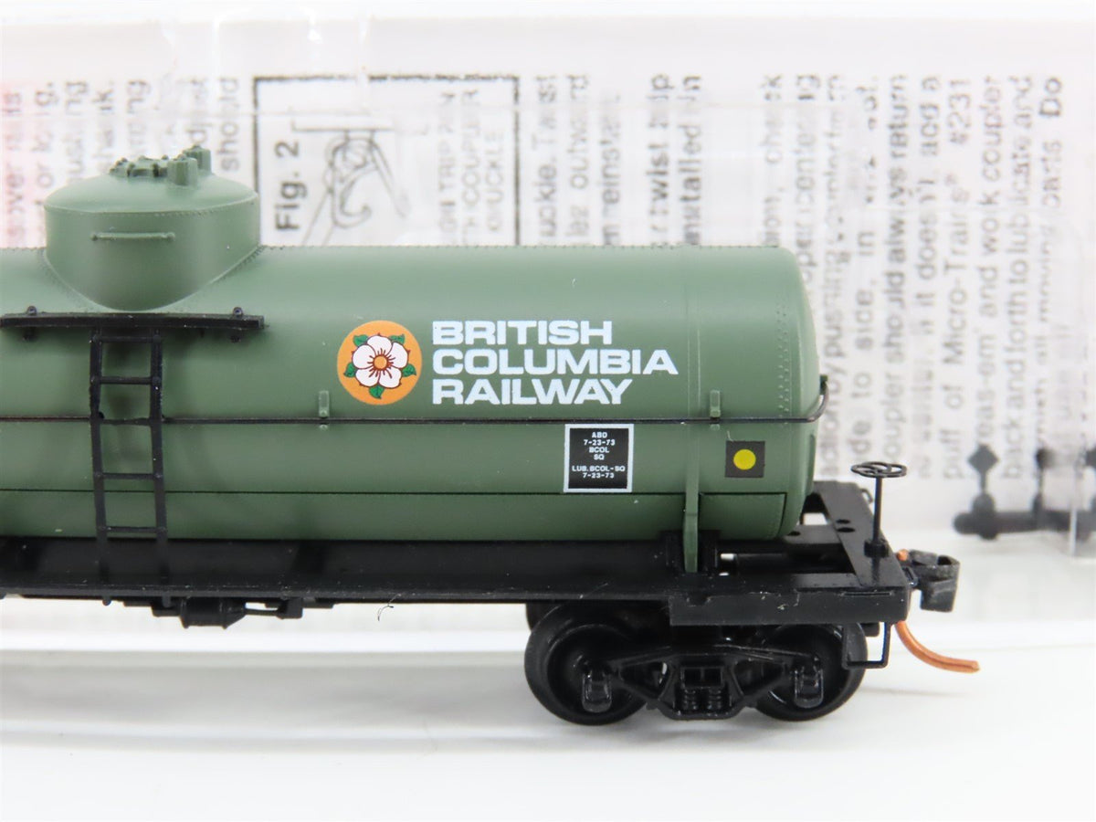 N Scale Micro-Trains MTL 65530 BCOL British Columbia Railway 39&#39; Tank Car #1924