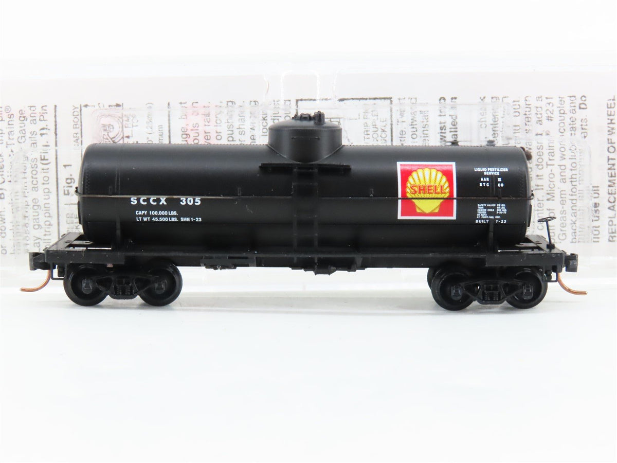 N Scale Micro-Trains MTL 65520 SCCX Shell 39&#39; Single Dome Tank Car #305