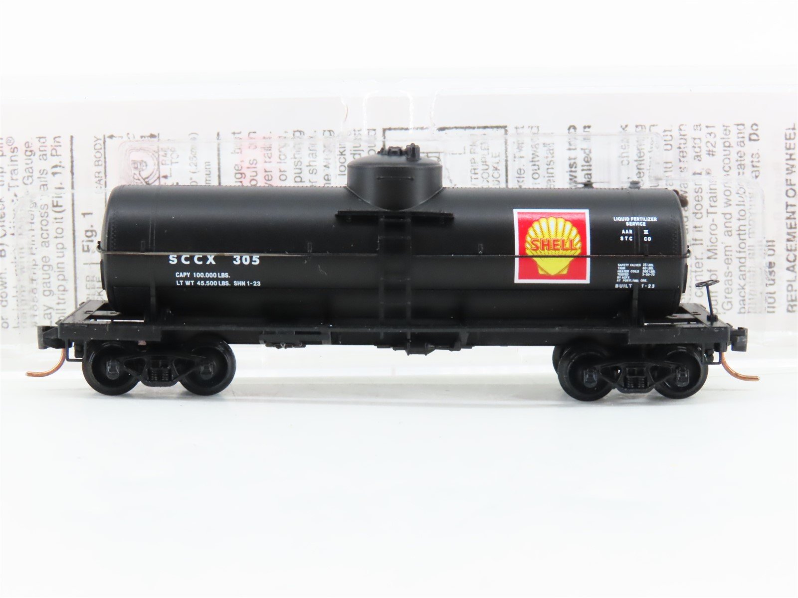 N Scale Micro-Trains MTL 65520 SCCX Shell 39' Single Dome Tank Car #305