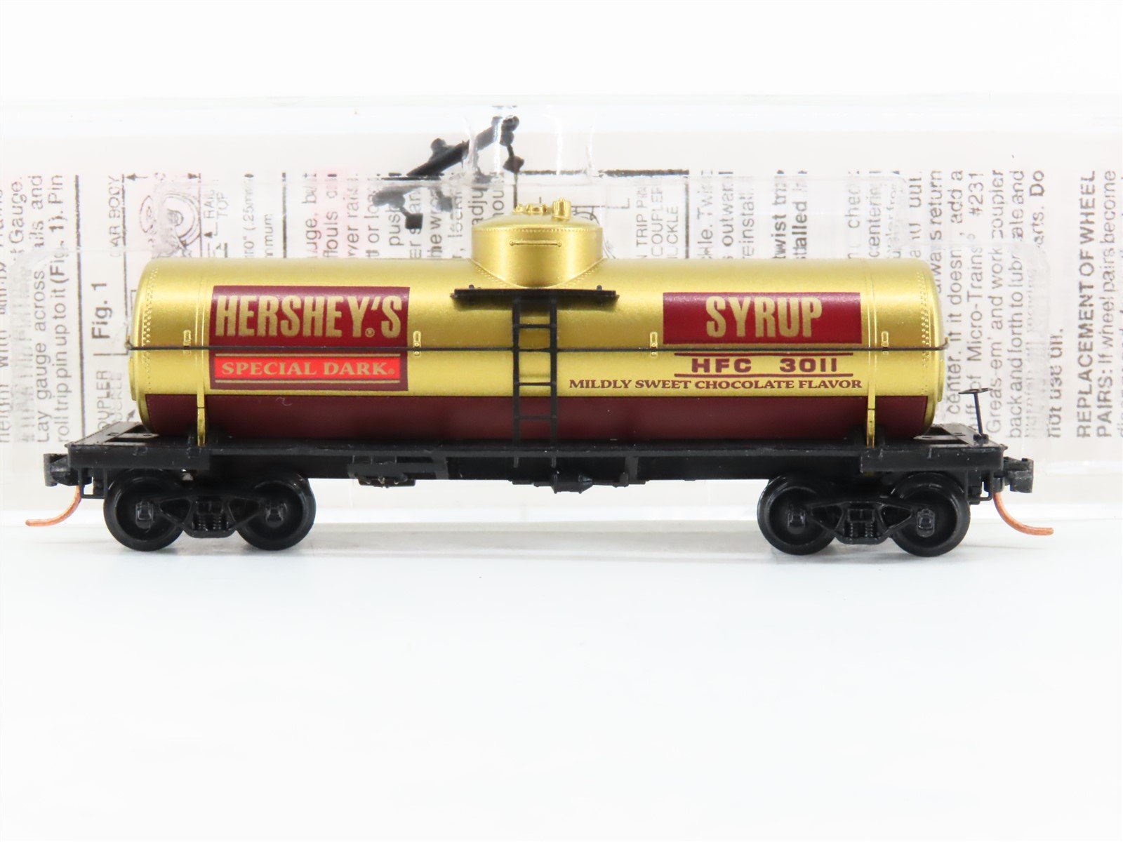 N Scale Micro-Trains MTL 65510 HFC Hershey's Syrup 39' Single Dome Tank Car 3011