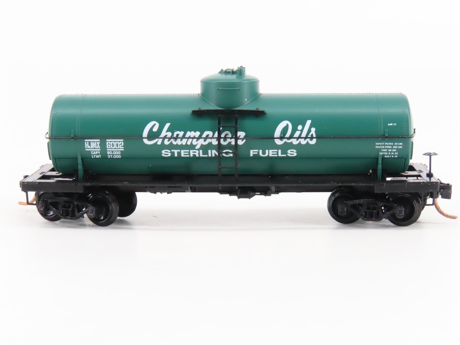 N Scale Micro-Trains MTL 65490 HJMX Champion Oils 39' Single Dome Tank Car #6002