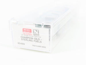 N Scale Micro-Trains MTL 65490 HJMX Champion Oils 39' Single Dome Tank Car #6002