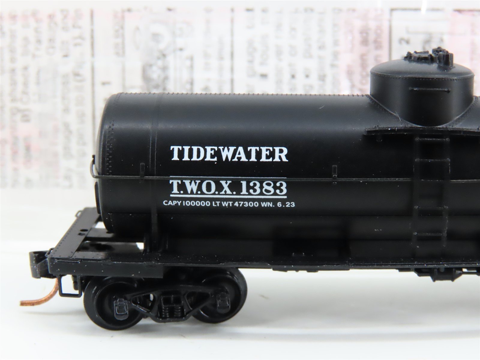 N Micro-Trains MTL 65480 TWOX Tide Water Oil Co 39' Single Dome Tank Car #1383