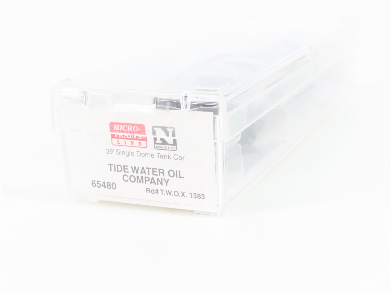 N Micro-Trains MTL 65480 TWOX Tide Water Oil Co 39' Single Dome Tank Car #1383